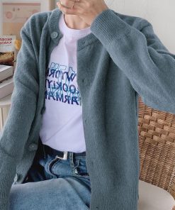 ニット・セーター | ニットトップス アウター ニットカーディガン 秋冬 長袖 無地カーデ シンプル レディース 大人かわいい ニットソー 韓国風