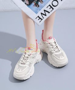 スニーカー | レディース 白 ダッドレディース 厚底 身長アップ ランニングシューズ 通気 厚底シューズ 厚底ダッドスニーカー 軽量 美脚 歩きやすい