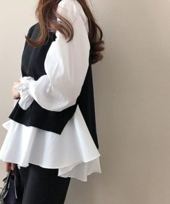 Tシャツ・カットソー | シャツブラウス ニットベスト 2点セット