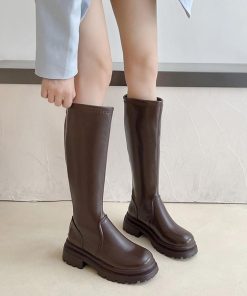 ニーハイブーツ | ロングブーツ 厚底ブーツ レディース韓国