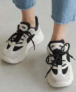 ショートブーツ | 厚底スニーカー レディース 韓国風