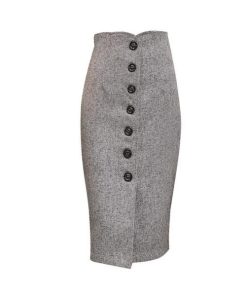 在庫ある | 短納期巻きスカート タイトスカート ハイウエスト 膝下丈スカート ビジネススカート フォーマルオフィス ラシャスカート エレガント OL 通勤 着痩せ フェミニン