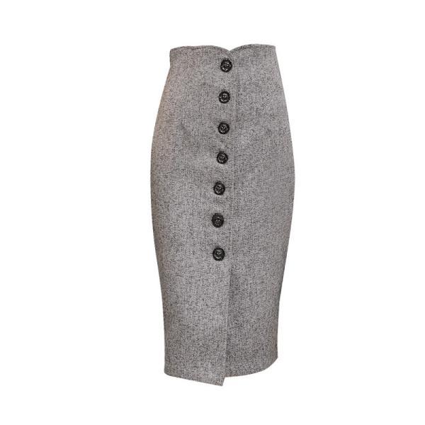 在庫ある | 短納期巻きスカート タイトスカート ハイウエスト 膝下丈スカート ビジネススカート フォーマルオフィス ラシャスカート エレガント OL 通勤 着痩せ フェミニン