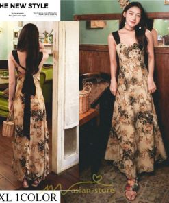 ミニ丈 | ロングワンピース ワンピース ロングワンピ レディース マキシ丈 ワンピ ノースリーブ Aライン 着痩せ 花柄 セクシー おしゃれ きれいめ 40代 30代 50代 夏