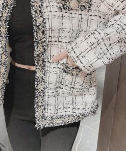 ジャケット・ブルゾン | ツイード風 ジャケット レディース韓国風