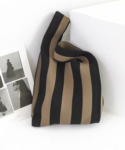 トートバッグ | ニットバッグ バイカラー