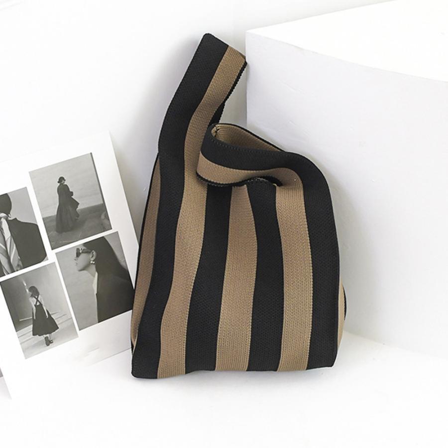 トートバッグ | ニットバッグ バイカラー