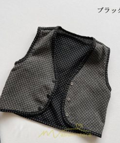 衣装 服 | 子供服 ベスト 子ども服 こども服 キッズ ベビー男の子 女の子 トップス 可愛い 上品 カジュアル 春 秋 冬 綿麻 120 130 110 90 両面着用 80 100