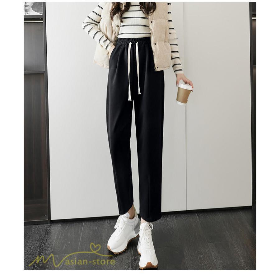 チノ・テーパード・ジョガー・スキニーパン | パンツ レディース テーパードパンツ 秋 冬 新作 ビジネスパンツ ロング丈 ラシャ 秋冬コーデ ウエストゴム カジュアル スウェットパンツ 着痩せ 通勤 通学