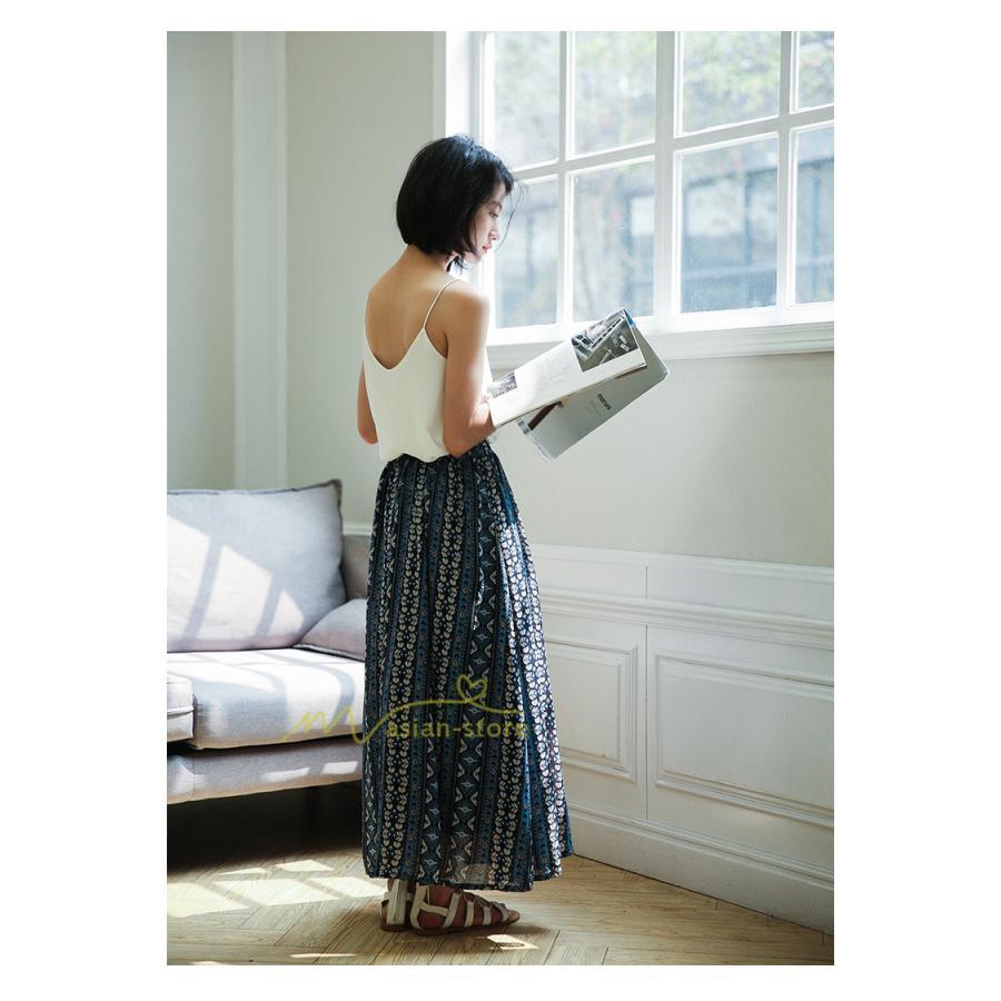 スカート | マキシロング ワイド フレア ゆったり バイカラー 春 夏 秋 冬 レディース 体系カバー Aライン プリーツシフォン 20代30代40代50代