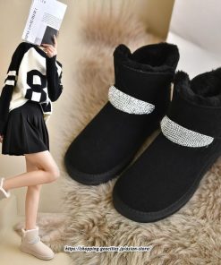 ブーツ | ムートンレディース 靴 スノーシューズ 裏起毛 防寒 内ボア 冬靴 おしゃれ 2022新作 美脚 疲れない 保温 美脚 歩きやすい あったか 可愛い 冬