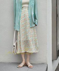 スカート | ロングレディース シフォンロング スカートシフォンロング マキシシフォン 花柄 春夏秋冬 Aライン カジュアル 体系カバー