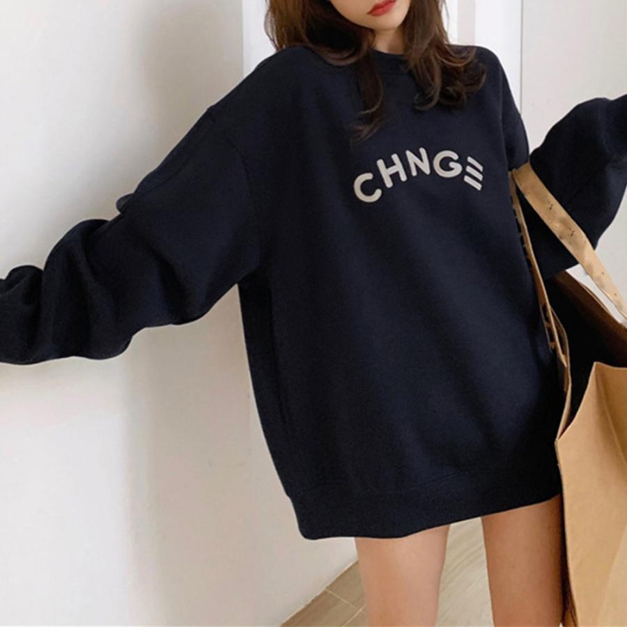 Tシャツ・カットソー | スウェット 裏起毛 英字ロゴ トレーナー