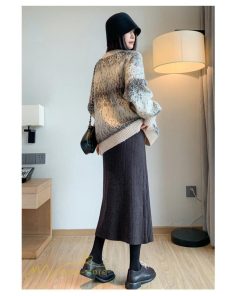 スカート | 妊婦服 マタニティシンプル 秋 冬 コーデ 着痩せ ニット妊婦 産前 産後 大きいサイズ ソフト ウエスト調整 お出かけ 秋 柔らか