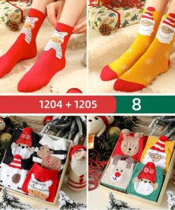 日用雑貨 | 靴下 ソックス 8足セット あったかソックス 冬用ソックス クリスマス ルームソックス プレゼント ギフト ボックス 防寒 レディース 冷え取り 保温 冷え症