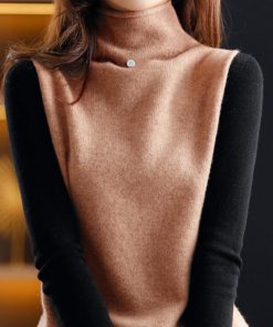 ニット・セーター | ニットベスト ハイネック ニットチョッキ