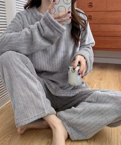インナー・ルームウェア | フリースパジャマ上下セットレディース