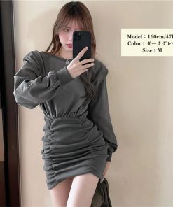 ワンピース | タイトシャーリング 韓国風