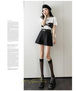 ショートパンツ | パンツ 無地 ベルト 美脚 カジュアル シンプル レディース 春 夏 ベルト付ボトムス お出かけ 日常 ズボン ゆったり 短パン