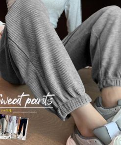 サルエルパンツ | スウェットパンツ ワッフル生地 韓国風