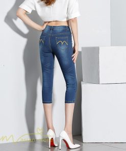 ジーンズ、デニム | パンツ デニム ジーンズ 7分丈 着痩せ レディース 無地 新作 ハイウエスト スキニーパンツ 着回し きれいめ 通勤通学 美脚 アウトドア お出かけ ポケット 定番