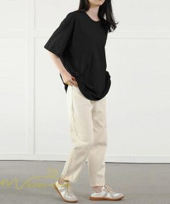 ｔシャツ・カットソー | Tシャツ 半袖 レディース トップス 無地 9色 ゆったり お出かけ スポーツ 日常 夏 丸首 春夏新作 コットン 可愛い クルーネック おしゃれ シンプル