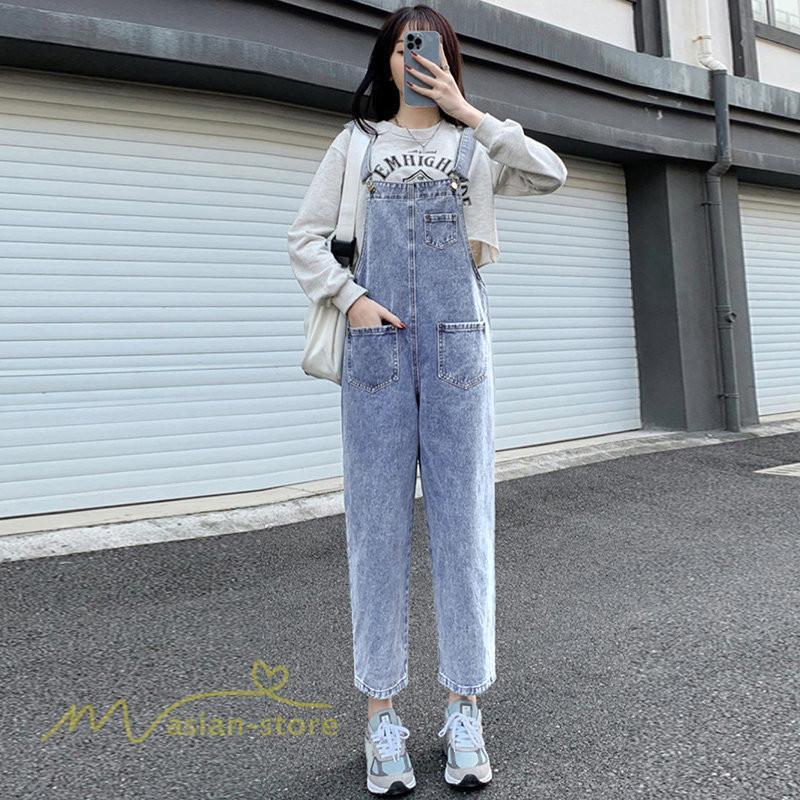 パンツ レギンス | マタニティ サロペットパンツ デニム ジーンズ オールインワン オーバーオールパンツ 定番 大きいサイズ 春 秋 大人 妊婦 上品 マタニティパンツ 妊婦服 産前