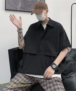 Tシャツ | シャツ ポロシャツ メンズ 夏新作 プルオーバー 無地 半袖 ゆったり トップス ポロ 薄手 大きいサイズ 日常感 体型カバー サマー着痩せ 2XL