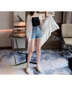 カーディガン | レディース 春 ロング ひんやり 夏 フェミニン カジュアル 無地 白 黒 コーデ オフィス 長袖 激売れ 薄手 細見え 体型カバー お出かけ シフォン