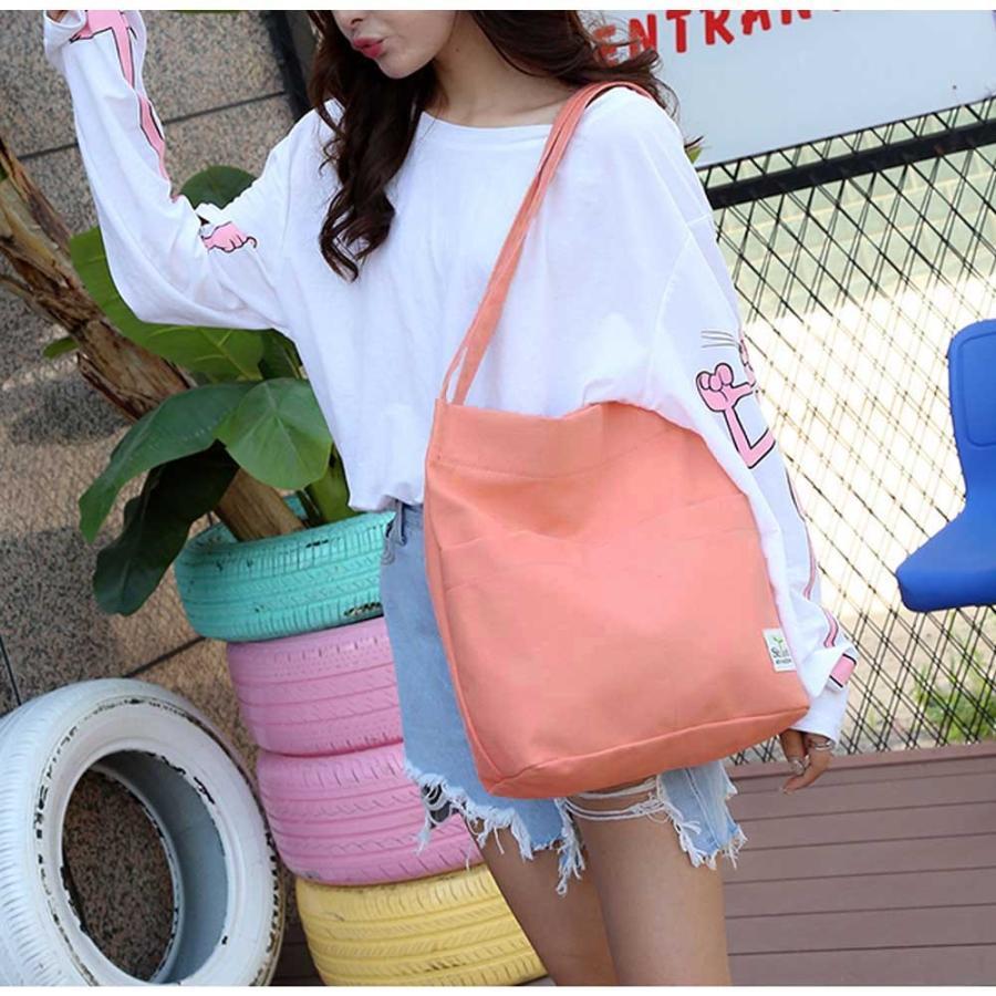 トートバッグ | キャンバスショッピングバッグ 肩掛け ショルダーバッグ カジュアル 通学 バッグ