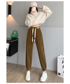 チノ・テーパード・ジョガー・スキニーパン | パンツ テーパードパンツ レディース 秋 冬 ロング丈 おしゃれ 着痩せ ウエストゴム 通勤 通学 スウェットパンツ ボトムス 韓国風 ロングパンツ 秋冬コーデ