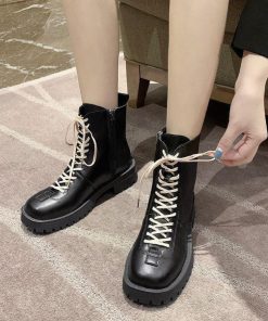 ショートブーツ | 厚底 レディース 裏起毛