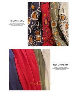 マキシ | ロングワンピース レディース ワンピ 夏 秋 長袖 可愛い 部屋着 リゾート Vネック 綿麻 花柄 高見え 旅行 20代30代40代 エスニック風 細見え レトロ風 お泊り