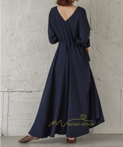 マキシ | 長袖ワンピース 秋物 レディース フレアワンピース ロングワンピース Aラインワンピース 30代40代 大人 揺れる ダンス 二次会 発表会 50代60代 お出かけ