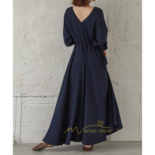 マキシ | 長袖ワンピース 秋物 レディース フレアワンピース ロングワンピース Aラインワンピース 30代40代 大人 揺れる ダンス 二次会 発表会 50代60代 お出かけ