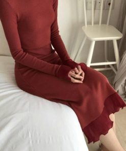 ワンピース | ニットロング レディース秋冬