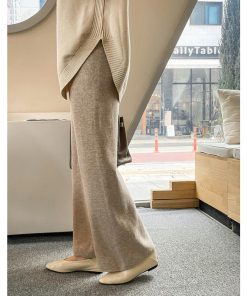 ニット・セーター | ニット レディース 秋冬 厚手 トップス セーター 秋服コーデ 長袖 ブランド裾 不規則 スリット ゆったり ニットセーター 大人 上品 ハイネック 無地 30代