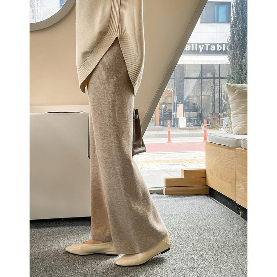 ニット・セーター | ニット レディース 秋冬 厚手 トップス セーター 秋服コーデ 長袖 ブランド裾 不規則 スリット ゆったり ニットセーター 大人 上品 ハイネック 無地 30代