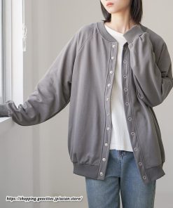 コート・ジャケット | コクーン2WAYカーデ カーディガン レディース 長袖 ジャケット アウター ゆったり コート 秋冬 スタンドカラー 前後 ミドル丈 ボタン ポケット トレーナー