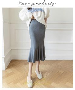 スカート | ロングレディース ウエストゴム きれいめ 会社 高身長 低身長 マーメイド 歩きやすい 着痩せ ニット 2022秋冬新作 セクシー 韓国ファッション 大人上品