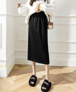 スカート | レディース 無地 カジュアル ひざ下丈 きれいめ 秋冬コーデ エレガント 通勤 通学 20代 Aライン40代 30代 ウエストゴム 50代 ゆったり