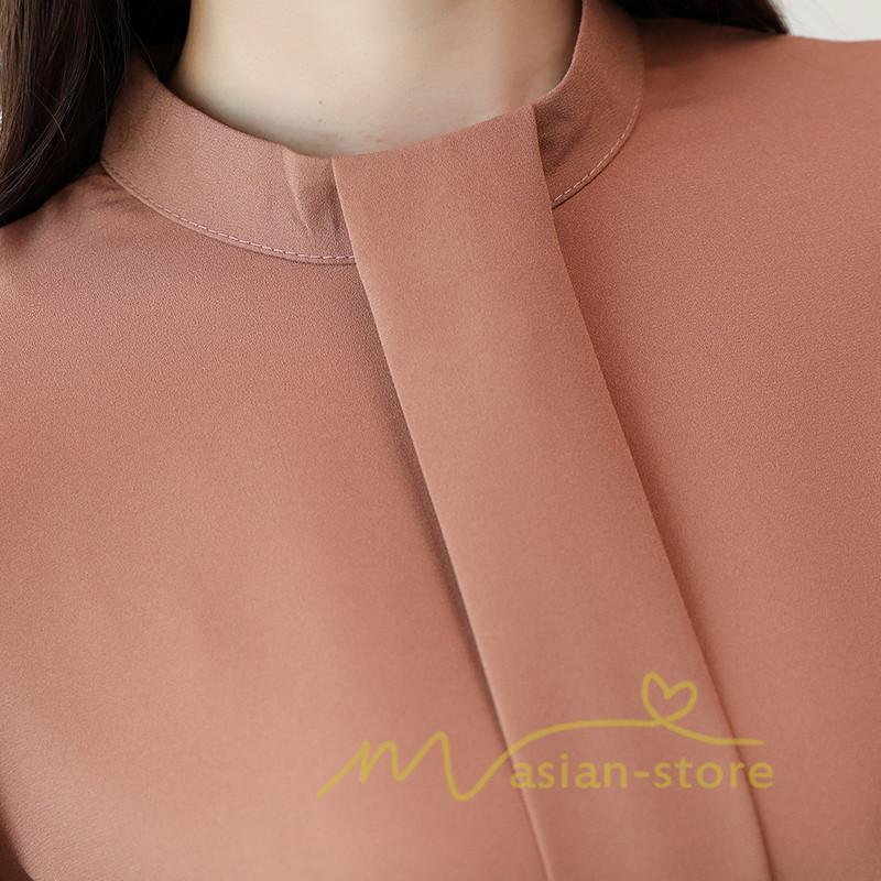 在庫ある | 短納期シフォンブラウスレディース 無地シャツ ビジネスブラウストップス オフィスフォーマルシャツブラウス 薄手 春夏衣装 通学通勤 エレガント 着痩せ OL