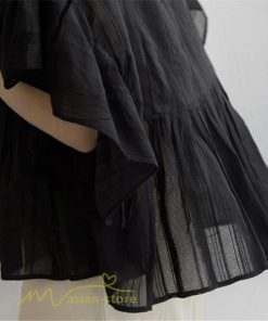 シャツ・ブラウス | シャツ ブラウス レディース きれいめ 春秋 40代 30代 韓国風 フレア 通勤 女性 服装 スーツ 大人 無地 着痩せ オフィスカジュアル 半袖ブラウス 上品 春夏