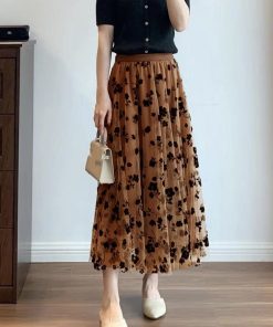 フレアスカート | チュールスカート 春秋夏冬 2層チュール