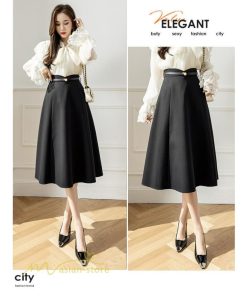 スカート | Aラインレディース 着痩せ 大人 カジュアル 秋冬コーデ 無地 40代 50代 大きいサイズ ひざ丈 膝丈 20代 ハイウエスト きれいめ 30代 大人