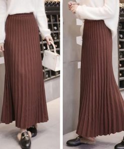 スカート | 短納期プリーツニットプリーツニットマキシニット ハイウェスト ロングAライン シンプル キレイめ 大人 無地