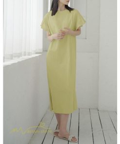 ミディアム | ワンピース Tシャツ レディース カットソー 無地 半袖 膝丈 サマー 40代 カジュアル 夏ワンピース 20代 30代 春 Aラインワンピース 夏 ゆったり 秋 落ち感