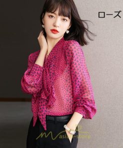 シャツ・ブラウス | シャツ ブラウス 春 秋 シフォン レディース 長袖 フォーマル トップス 50代 40代 30代 20代 おしゃれ キレイめ 着痩せ 可愛い お出かけ 上品　 オシャレ