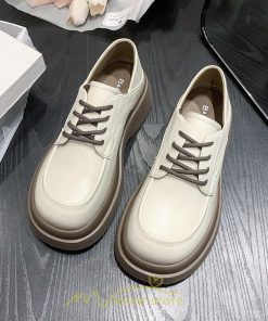 ローファー | レディース 厚底シューズ  JK パンプス 太めヒール 靴ひも 黒 女子靴 オシャレ 通学 コンフォート 通勤 10代20代30代40代 送料無料