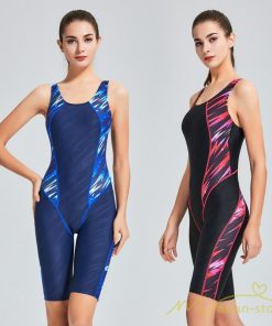 送料無料セール | 水着 レディース 体型カバー スポーツ スイムウェア フィットネス 水着 袖なし パット付き ワンピース水着 ひざ丈 防水速乾性 練習用 水泳 スイミング 女性